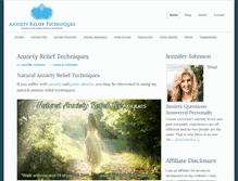 Tablet Screenshot of anxietyreliefstress.com